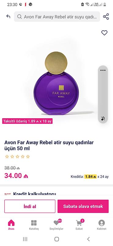 avon cherish parfum: Avon Far Away Rebel ətir suyu – qadınlar üçün, 50 ml - Brend: Avon - — 1