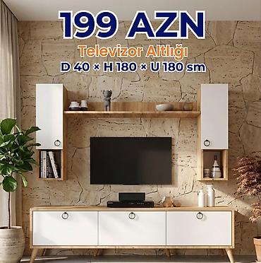 Yeni, Düz TV altlığı, Polkalı, Laminat, Azərbaycan