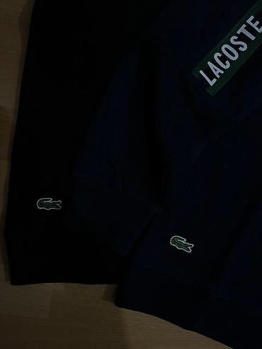 tech flecee: Мужская толстовка, L, XL, 2XL, Lacoste, Новый, цвет - Синий, Самовывоз — 3