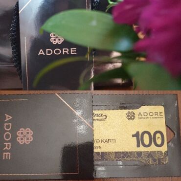 adore hədiyyə kartı: 100 AZN-lik alış-veriş hədiyyə kartı. Heç istifadə edilməyib