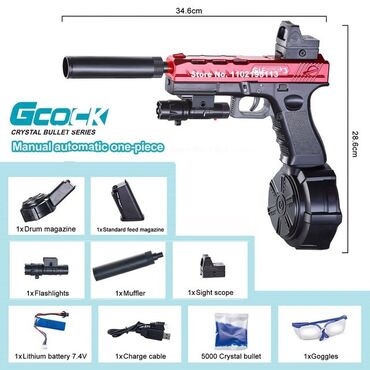 афтамат игрушка: Оригинальный Glock пистолет на орбизах [ акция 70% ] - низкие цены в