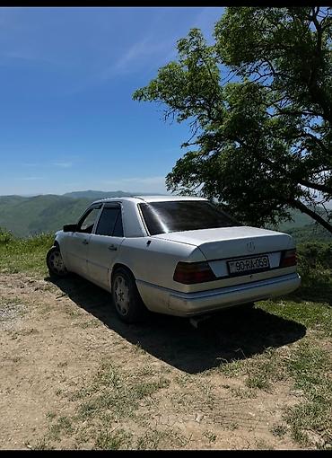 Mercedes-Benz: Mercedes-Benz E-Class W124 sedan - Korpus: 4 qapılı sedan, gümüş rəng — 2