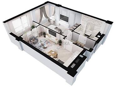 residence: 1 комната, 44 м², Элитка, 12 этаж, ПСО (под самоотделку) — 8