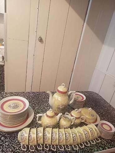 sarlar: Çay dəsti, rəng - Sarı, Farfor — 1