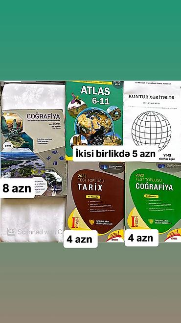 Книги и журналы: Məktəb və imtahanlara hazırlıq üçün müxtəlif fənn kitabları, test — 2