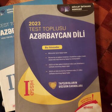 informatika test toplusu 2023: Азербайджанский язык Тесты 11 класс, 1 часть, 2023 год