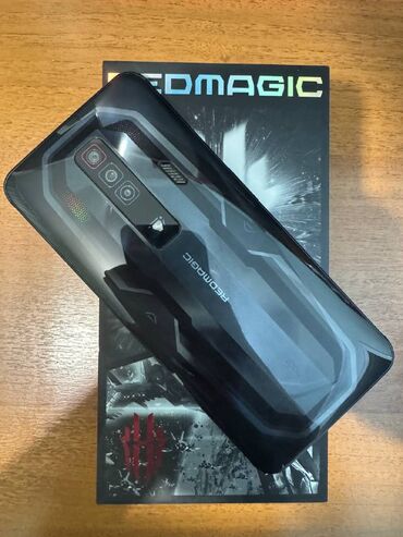 red magic 6 бишкек: ZTE Nubia Red Magic 7, Колдонулган, 128 ГБ, түсү - Кара, 2 SIM, eSIM