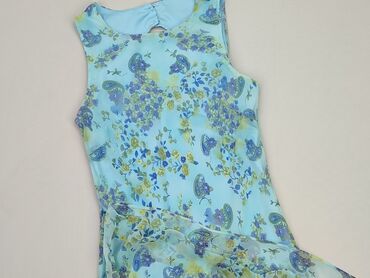 sukienka midi kwiatki: Sukienka, Rozkloszowana, S (EU 36), stan - Dobry