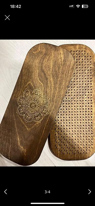 massaj yeni: Sadhu taxtaları (cüt) - Material: təbii ağac, hamar cilalanmış səth; — 1