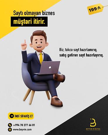Digər xidmətlər: SMM, Veb saytların hazırlanması | Domen, Hosting — 1