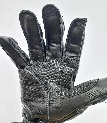 alligator rs 62: Sportske moto rukavice – duge manžetne, crna boja sa belim detaljima — 6