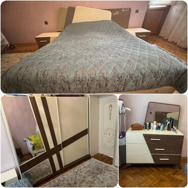 loft мебель: Двуспальная кровать, Турция, Б/у