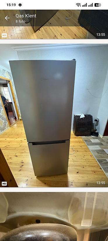 Indesit iki kameralı soyuducu - Rəng: gümüş/metallik - Alt hissədə