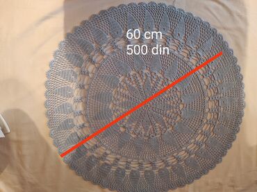 heklane cipke za stolnjake: Milje, Novo, bоја - Svetloplava
