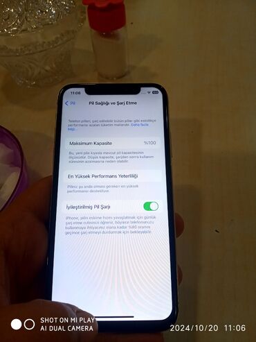 telefon təzə: IPhone X, 64 GB, Ağ, Face ID