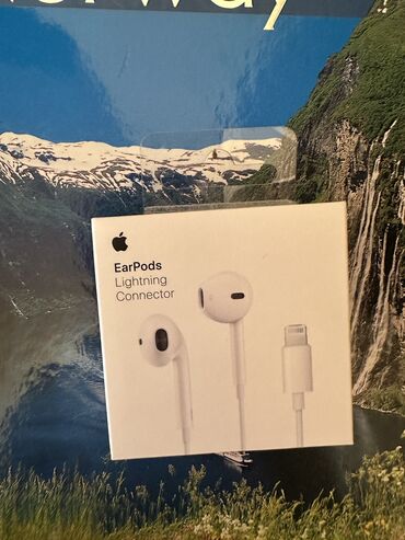 apple nausnik: Apple EarPods Lightning connector bağlayıcısı ilə qulaqlıq. Orijinal