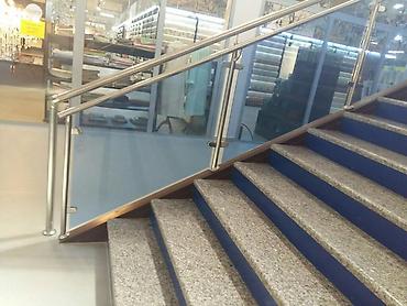 Обшивка лестниц: Перила Ограждения нержавейка хром Ограждения для лестниц из — 3