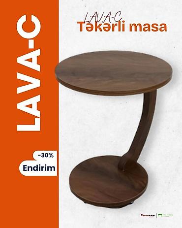 asilqan 58 azn: Jurnal masası, Yeni, Açılmayan, Laminat, Yumru masa — 3