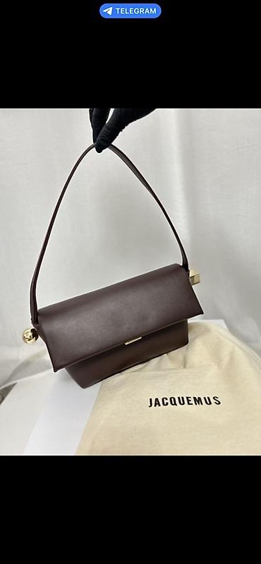 roberto cavalli: Сумка Jacquemus Le Bambino Long, шоколадный коричневый - Форма — 7
