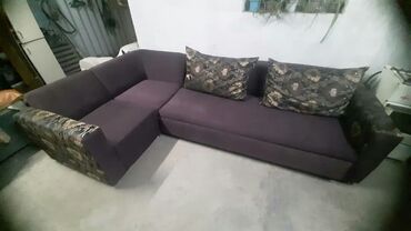советский мебель: Угловой диван, цвет - Коричневый, Новый