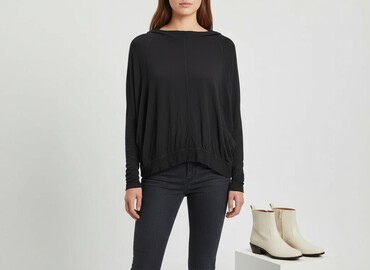 top sweterkowy zara: Zara, Sweter damski, rozmiar S