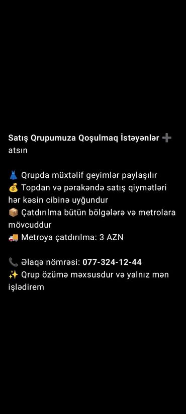 Cinslər: Digər qadın geyimləri