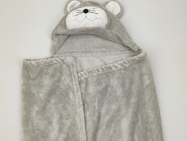 Textile: PL - Towel 74 x 92, color - Grey, condition - Good