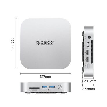 Planşetlər: ⚡ MiniLink ORICO-M49P-EU-SV-BP 9-in-1 USB Hub – Hər şey bir yerdə!
