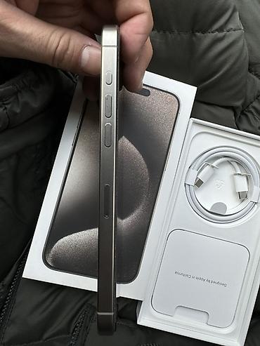 Apple iPhone: IPhone 15 Pro Max, Б/у, 256 ГБ, Natural Titanium, Коробка, 84 % — 7