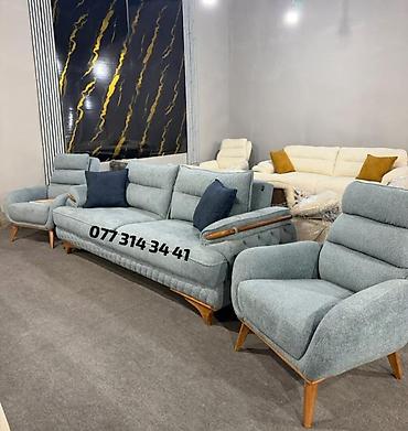 Mebel dəsti – müasir dizaynlı divan və iki kreslo - Üslub