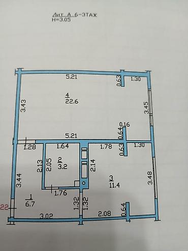 Продажа квартир: 2 комнаты, 44 м², Элитка, 6 этаж, Евроремонт — 12