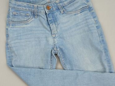 calvin klein skinny mid rise jeans: Spodnie jeansowe, 10 lat, 140, stan - Dobry