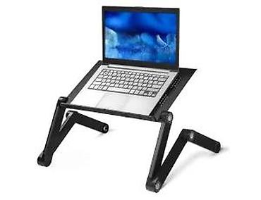 Druga oprema za računare i laptopove: Podesivi aluminijumski stalak/stočić za laptop - Višenamenski dizajn — 14