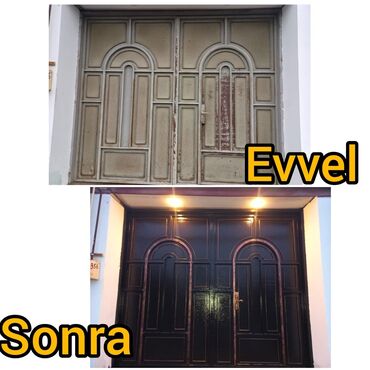 Həyət darvazaları: 1️⃣ darvazalari̇n renglenmesi̇ xi̇dməti̇ temi̇r növbəti̇ el — 2