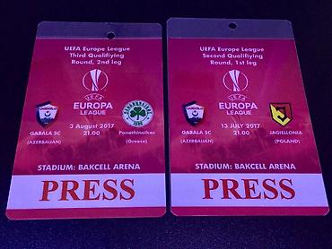 qarabağ hacken: Azərbaycan klublarının Avrokubok oyunlarına PRESS kartlar 23 ədəd — 3