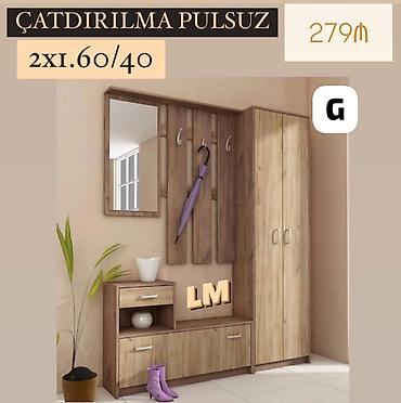 Dəhliz üçün çoxfunksiyalı mebel dəsti - Komplekt: asılqan paneli 3