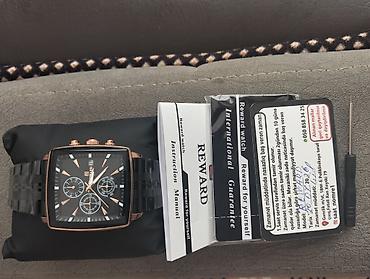 Reward Watch kişi qol saatı - Korpus: kvadrat formalı, qızılı/rose