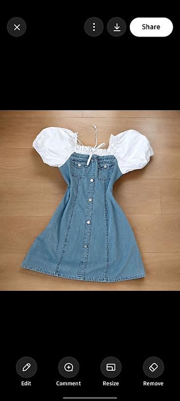 deri kurtkalar kisi ucun: Denim paltar – ağ şişmiş qollarla - Model: off-shoulder (çiyinlər — 1