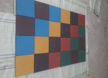 Резиновая плитка: Резиновая плитка для покрытий - Формат: модульные квадраты. - — 3