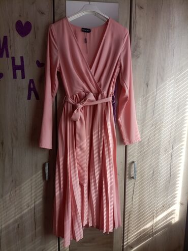 hm pidzame: S (EU 36), color - Pink, Oversize, Long sleeves