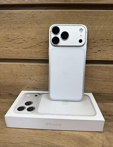 ayfon 9 pro max: IPhone 17 Pro Max, Б/у, 256 ГБ, Белый, Коробка, 93 % — 1