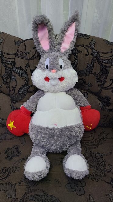 игрушка заяц: Большая мягкая игрушка заяц Бакс Банни ( ушки на проволоке ) Цена 300