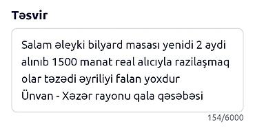 İdman və hobbi: Bilyard masası – klassik 6 lüzalı model - Masaüstü: yaşıl parça, geniş — 3