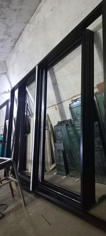 Plastik pəncərələr: Yeni İkiqat şüşə paketi Plastik pəncərə, Еni: 350 sm, Uzunluğu: 300 sm, Pulsuz quraşdırma — 16