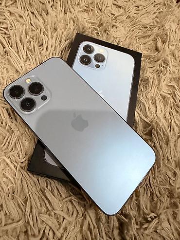 IPhone 13 Pro Max, 128 GB, Sierra Blue, Barmaq izi, Face ID
