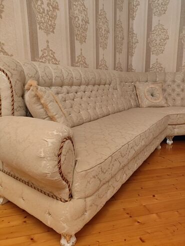 Divan və kreslo dəstləri: Yeni, Künc divan, Pufik, Bazasız, Açılmayan — 6