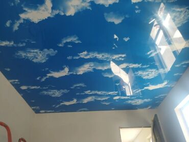 Натяжной потолок: Натяжной потолок Матовое, 3D потолки, Глянцевое Бесплатный замер, Гарантия, Монтаж — 9