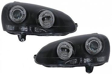 golf 4 r32 farovi: CRNI ANGEL EYES FAROVI VW GOLF 5 V | Crni tuning sportski clear — 3