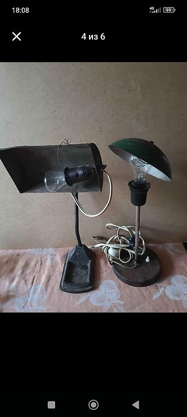 kohnə sifer: İşıqlandırma üçün 2 ədəd stolüstü lampa dəsti. - Model: köhnə tip — 1