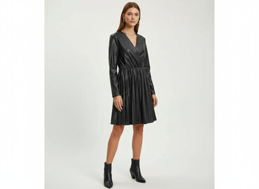 czarne rozkloszowane sukienki: New Collection, Women`s dress, size S
